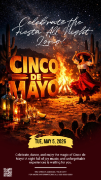 Brown Cinco de Mayo Celebration Instagram Story Template