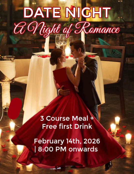 Copy of Brown Joyful Date Night Flyer (us Letter) | PosterMyWall