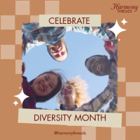Marrone Diversity Month Celebration Square Template