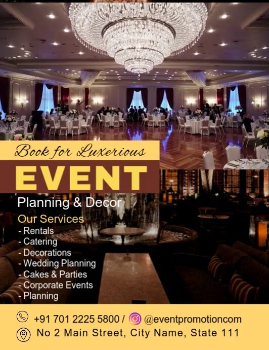 Brown Joyful Event Promotion Flyer (us Letter) template