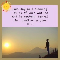 Brown Joyful Every Day Is A Blessing Instagram Post template