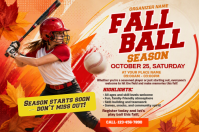 Fall Baseball Event Iphosta Template