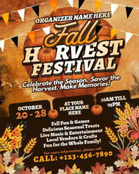 Black Harvest Festival Instagram Portrait Template