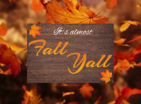 Brown Joyful Fall Yall Yard Sign template