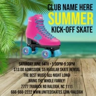 Brown Joyful Family Skate Night Flyer, Skate Instagram-Beitrag template
