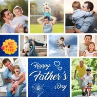 Brown Joyful Father's Day Instagram Post template