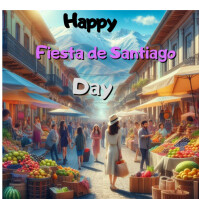 Brown Joyful Fiesta De Santiago Day  Instagram Post template