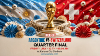 Brown Joyful Football Match Promotion Twitter Post Wpis na Twittera template