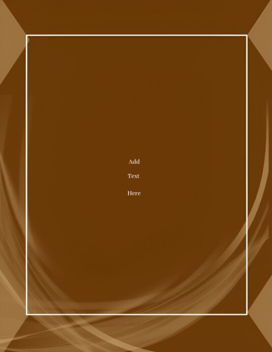 Brown Joyful Frame Background  Flyer (us Letter) template