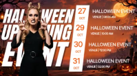 Marrón Halloween Event งานแสดงผลงานแบบดิจิทัล Template