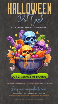 Brown Joyful Halloween Instagram Story template