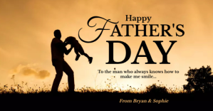 Brown Joyful Happy Father's Day  Facebook Shared Image template