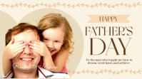 Brown Joyful Happy Father's Day X Post Twitter-Beitrag template