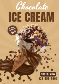 Castanho Ice Cream Promotion A2 Template