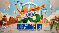 Brun Independence Day Celebration Digital Display Template