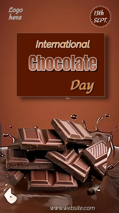 Copy of Brown Joyful International Chocolate Day Inst | PosterMyWall