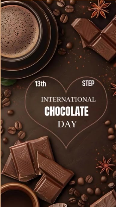 Plantilla de Brown Joyful International Chocolate Day Inst | PosterMyWall
