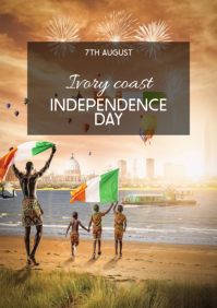 Bruin Ivory Coast Independence Day A3 Template