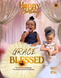 Brown Joyful Joyf Poster/wallboard template