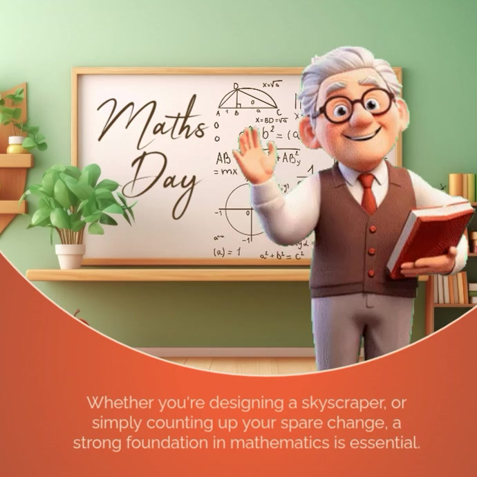 Brown Joyful Maths Day Instagram Post Video Template | PosterMyWall
