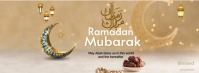 Brown Joyful Mubarak Ramadan Design Template Facebook Cover Photo