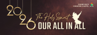 Brown Joyful New Year Church Theme Facebook Cover Photo template