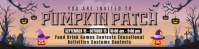 Brown Pumpkin Patch Event แบนเนอร์ 2' × 8' Template