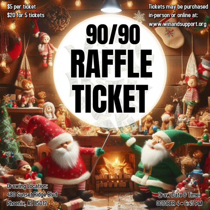 Brown Joyful Raffle Cash Christmas Flyer Instagram Post Template ...