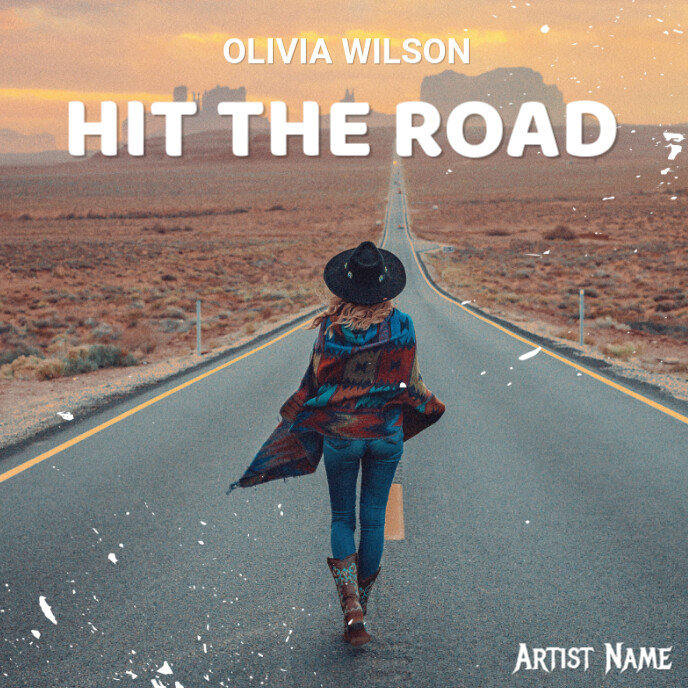Brown Joyful Road Album Cover Template | PosterMyWall