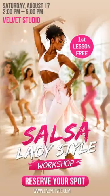 Salsa Dance Workshop Template | PosterMyWall