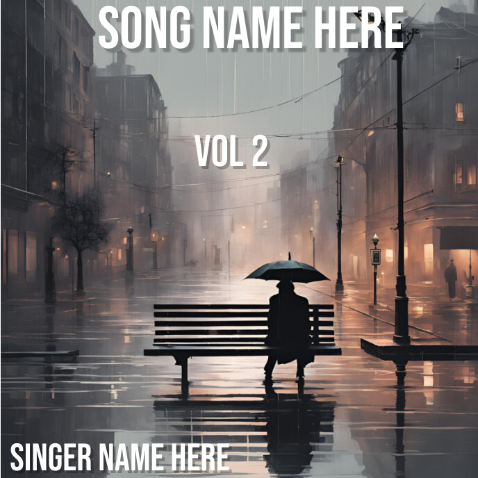 Brown Joyful Song Album Cover Template | PosterMyWall