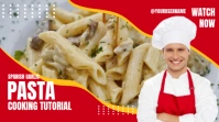 Brown Joyful Spanish Food Tutorial Thumbnail Digital Display (16:9) template