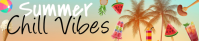 Brown Joyful Summer Chill Vibes Soundcloud Banner template
