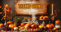 Brown Joyful Thanksgiving Facebook Shared Image template