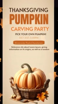 Brown Joyful Thanksgiving Instagram Story template
