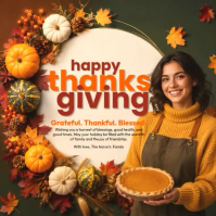 Thanksgiving Greeting Vierkant Template