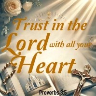 Brown Joyful Trust In The Lord Video  Instagram Post template