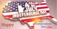 Brown Joyful Usa Anniversary  Facebook Event Cover template