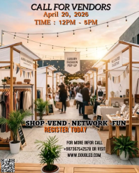 Brown Vendor Event Instagram Portrait Template