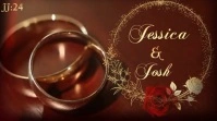 Brown Joyful Wedding Video Intro Template Design  Digital Display (16:9)