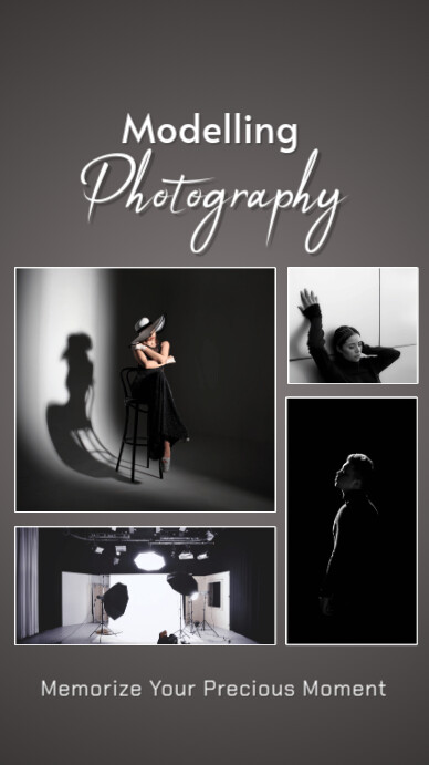 Brown Kolase Monochrome Photography Promotion Instagram Story template