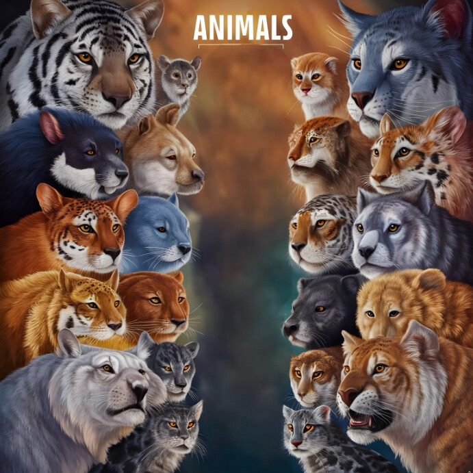 Brown List-based Animal Kingdom List-based Po Instagram Post template