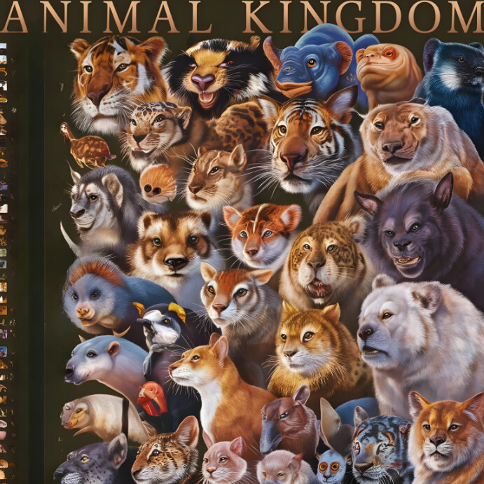 Brown List-based Animal Kingdom List-based Po Instagram Post template