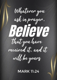 Brown List-based Bible Book  A1 template