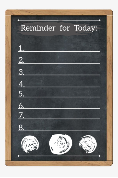 Copy of Brown List-based Reminder List Poster | PosterMyWall