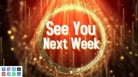 Brown List-based See You Next Week Digital Display (16:9) template