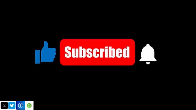 Brown List-based Subscribe Digital Display (16:9) template