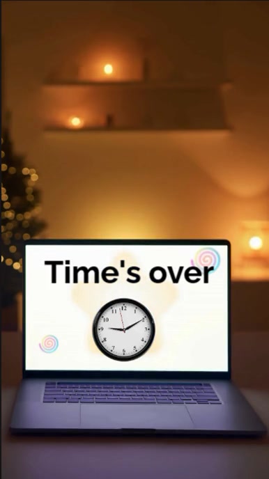 Brown List-based Time's Over Youtube Short template