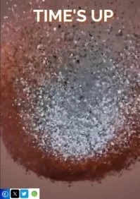 Brown List-based Time's Up A4 template