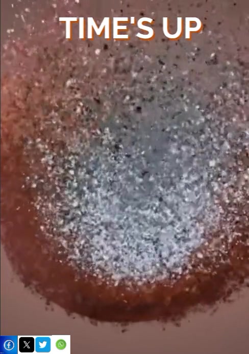 Brown List-based Time's Up A4 template